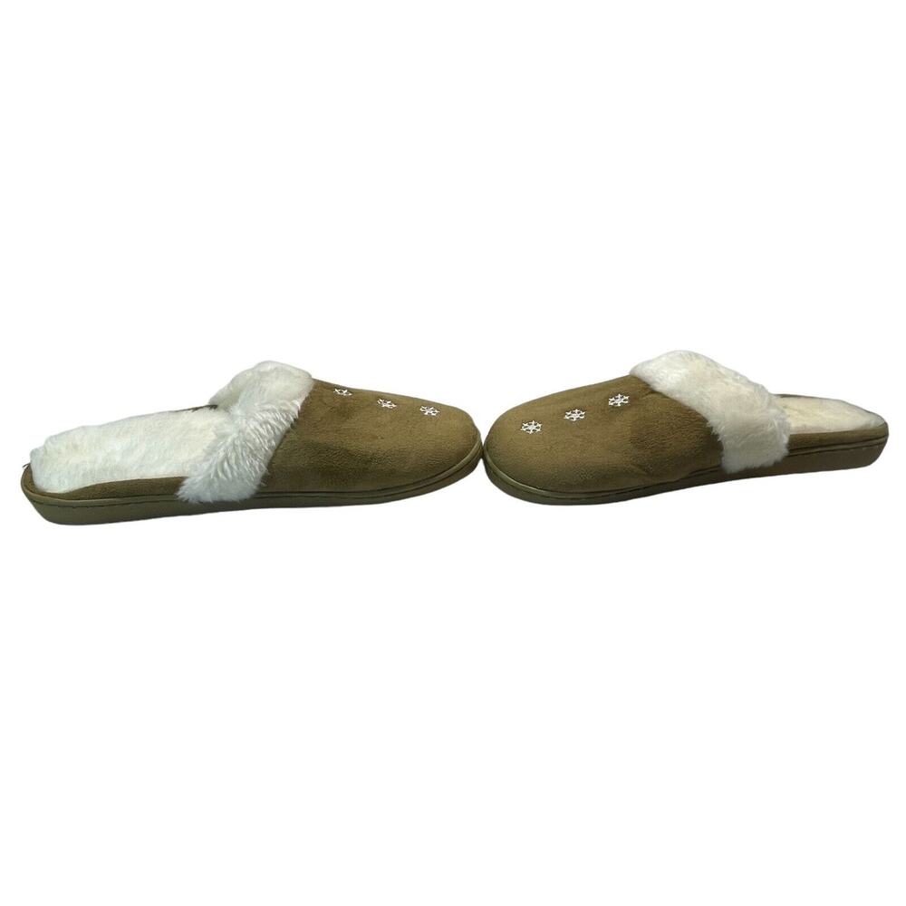 Slip On Slippers Fleece Faux Fur Lined Size XL Open Back NWOT - Picture 5 of 7